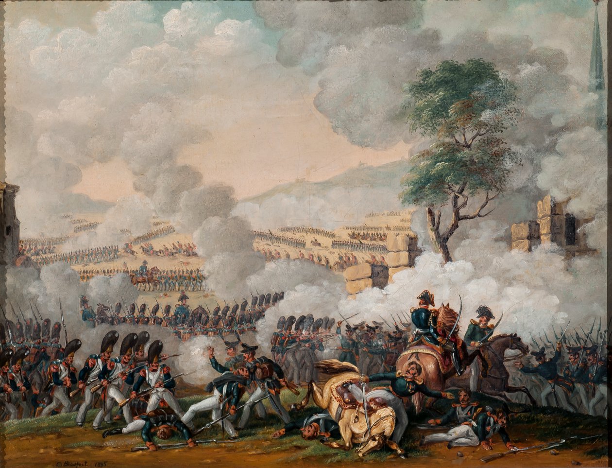 Slaget ved Lutzen, 2. maj 1813, 1835 af G. Beaufort
