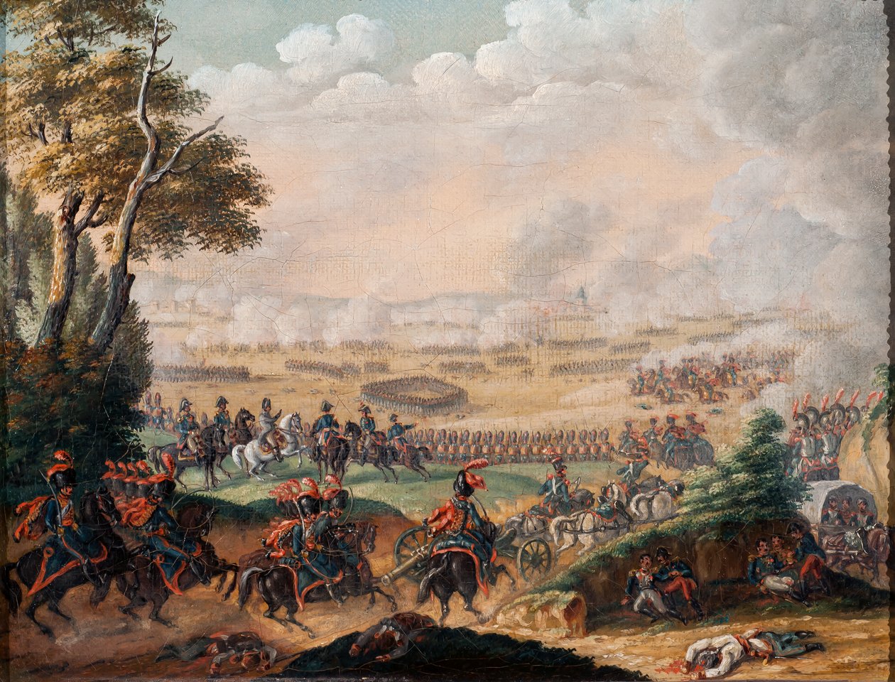 Slaget ved Wagram, 6. juli 1809, 1835 af G. Beaufort