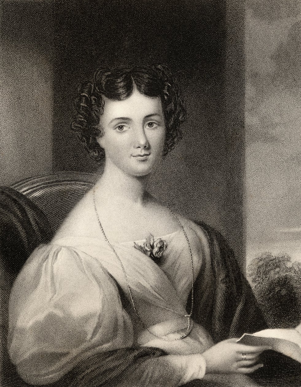 Maria Jane Jewsbury, graveret af J. Cochran, fra 