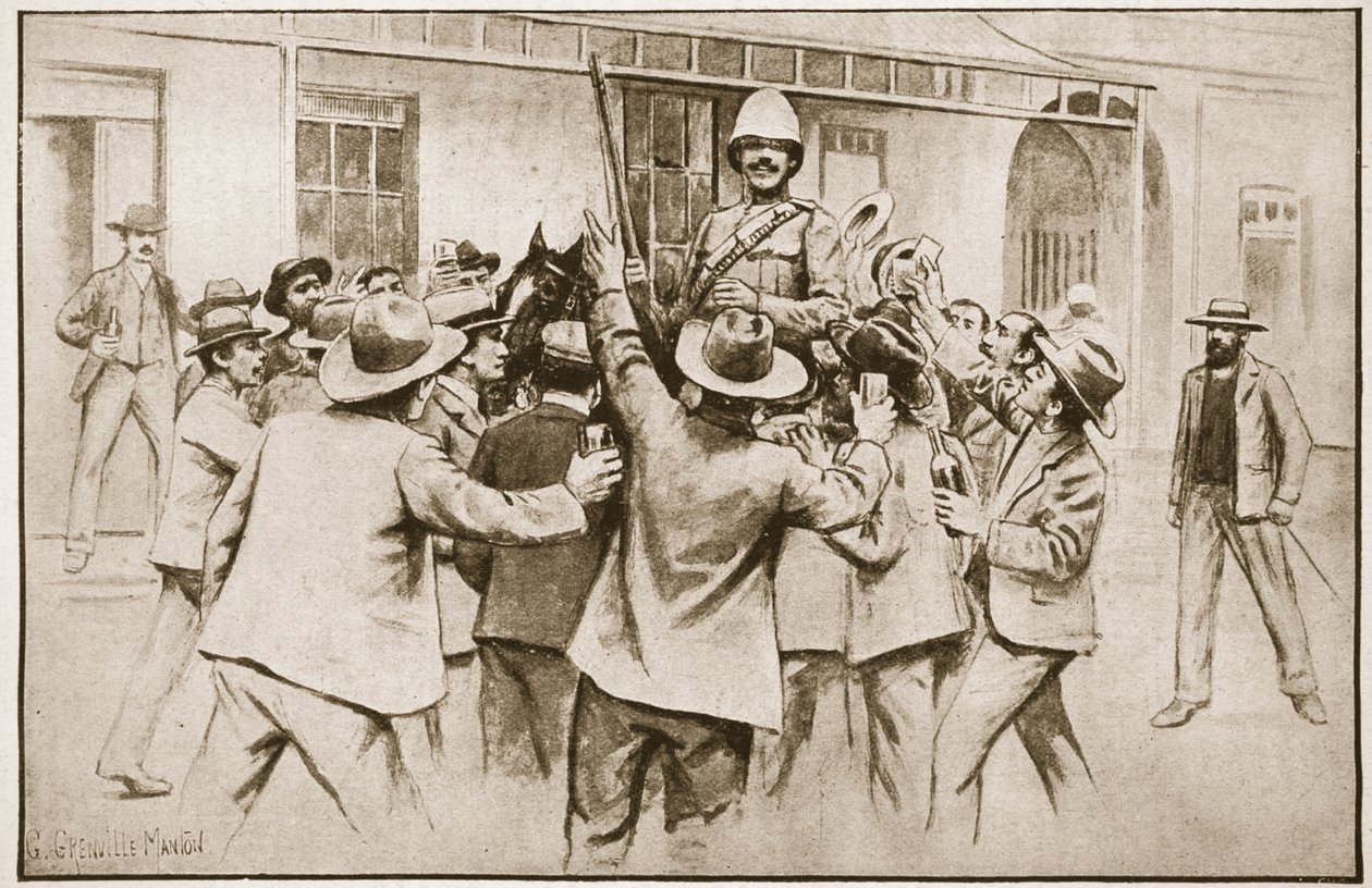 The Relief of Ladysmith: Tommy Atkins på anmodning, illustration fra 