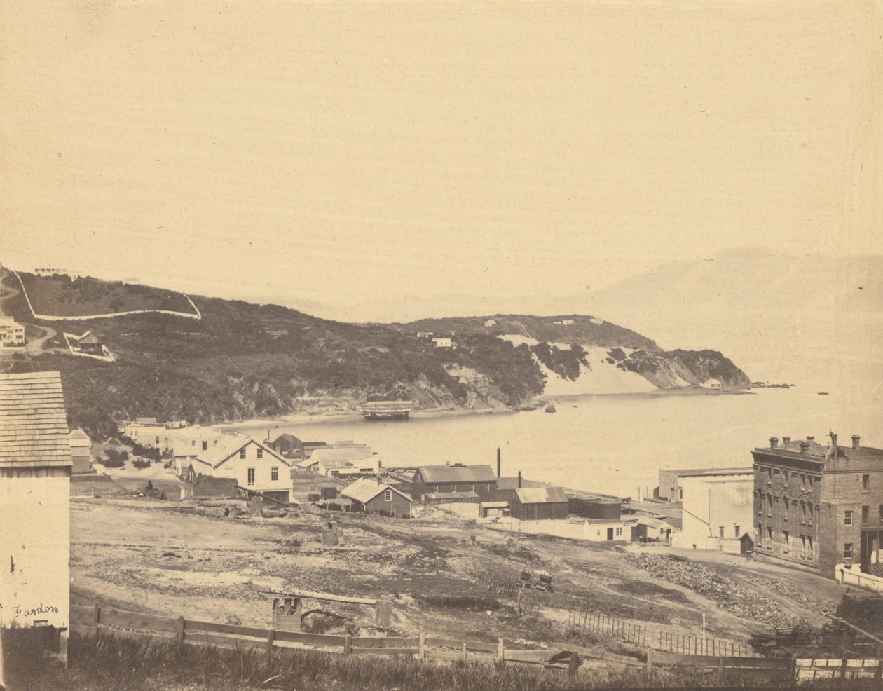 Udsigt over North Beach fra Telegraph Hill af G. R. Fardon
