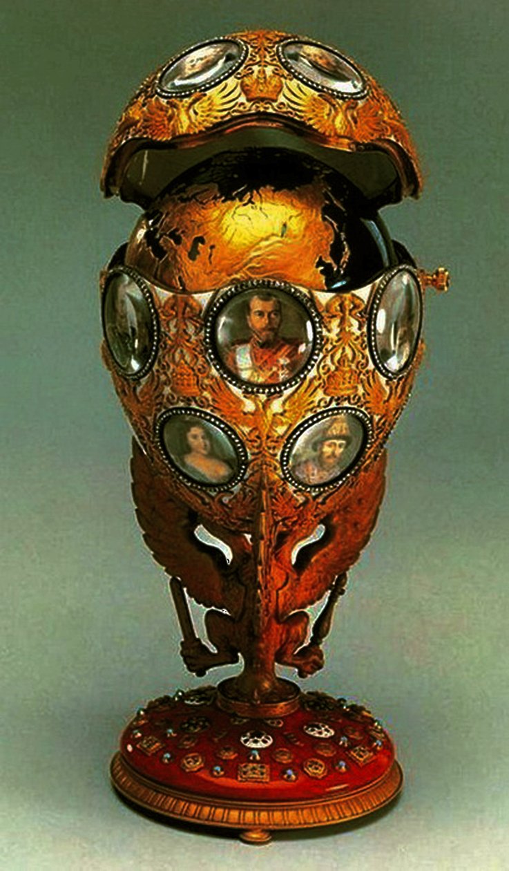 The Romanov Tercentenary Faberge Egg, 1913 (blandet medier) af G. Vigstrem