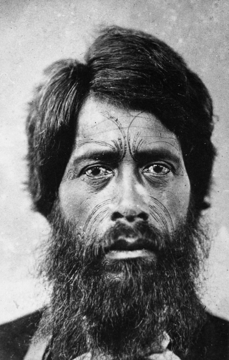 Maori-mand med 