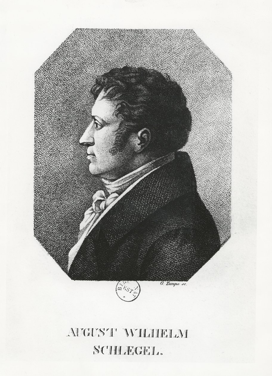 August Wilhelm Schlegel af G. Zumpe