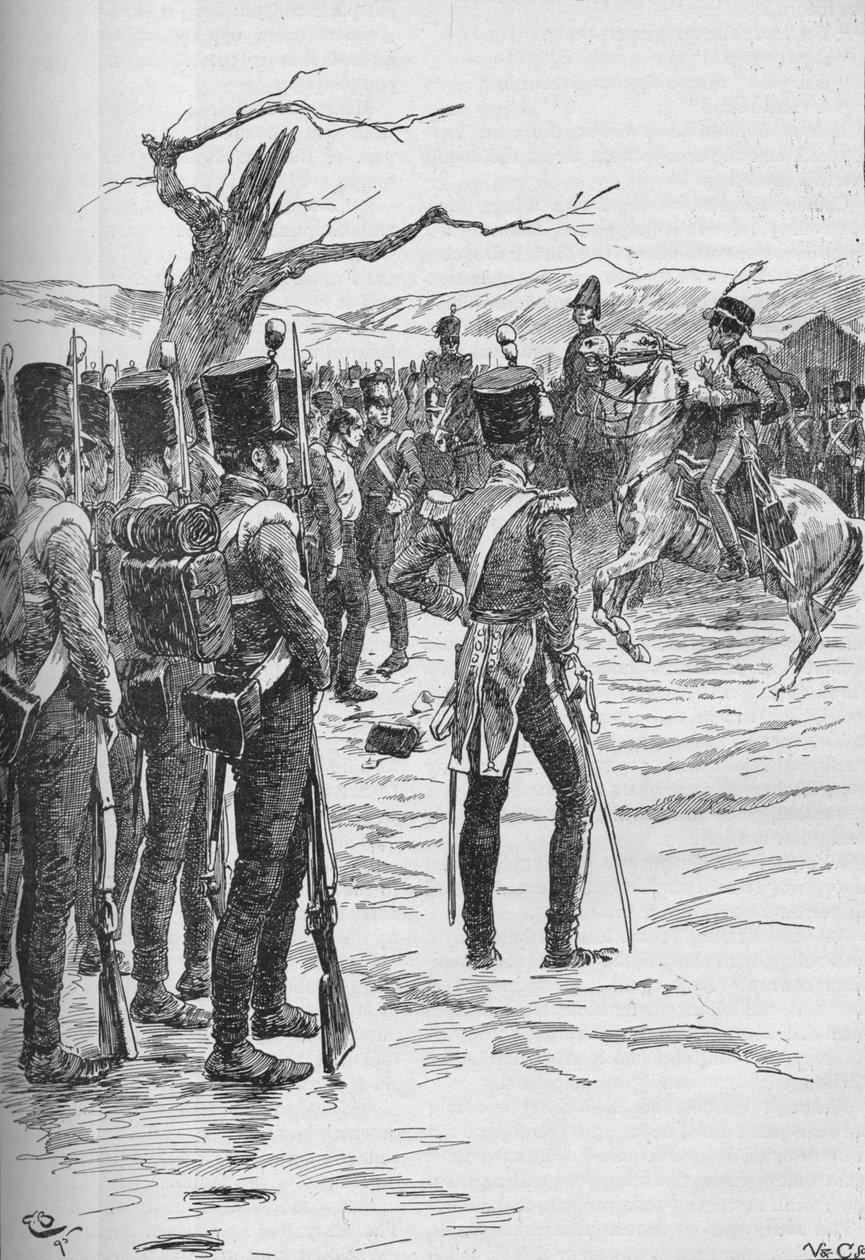 En husar styrtede ind med nyheden om, at fjenden var over os!, 1895, 1902 af GB