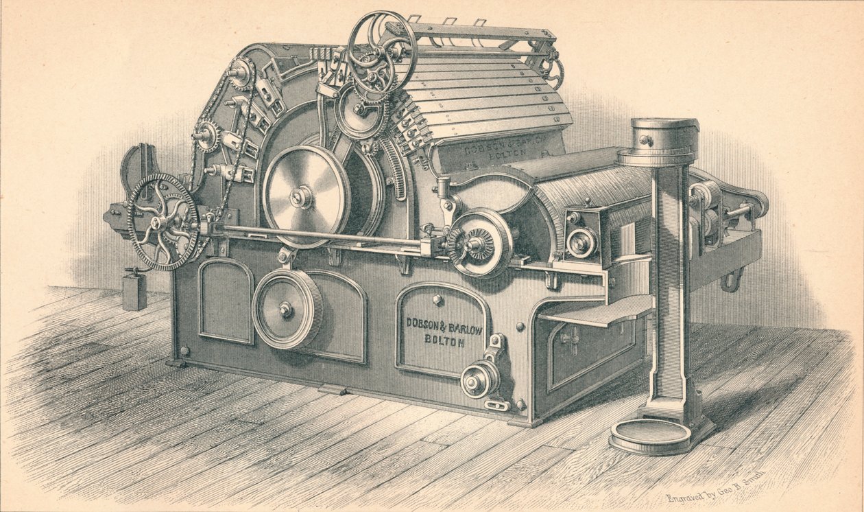 Self Stripping Carding Engine, af Dobson og Barlow Bolton