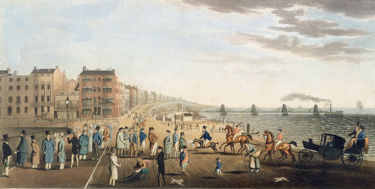 Chain Pier i Brighton med karakterer af G.M. Brighty