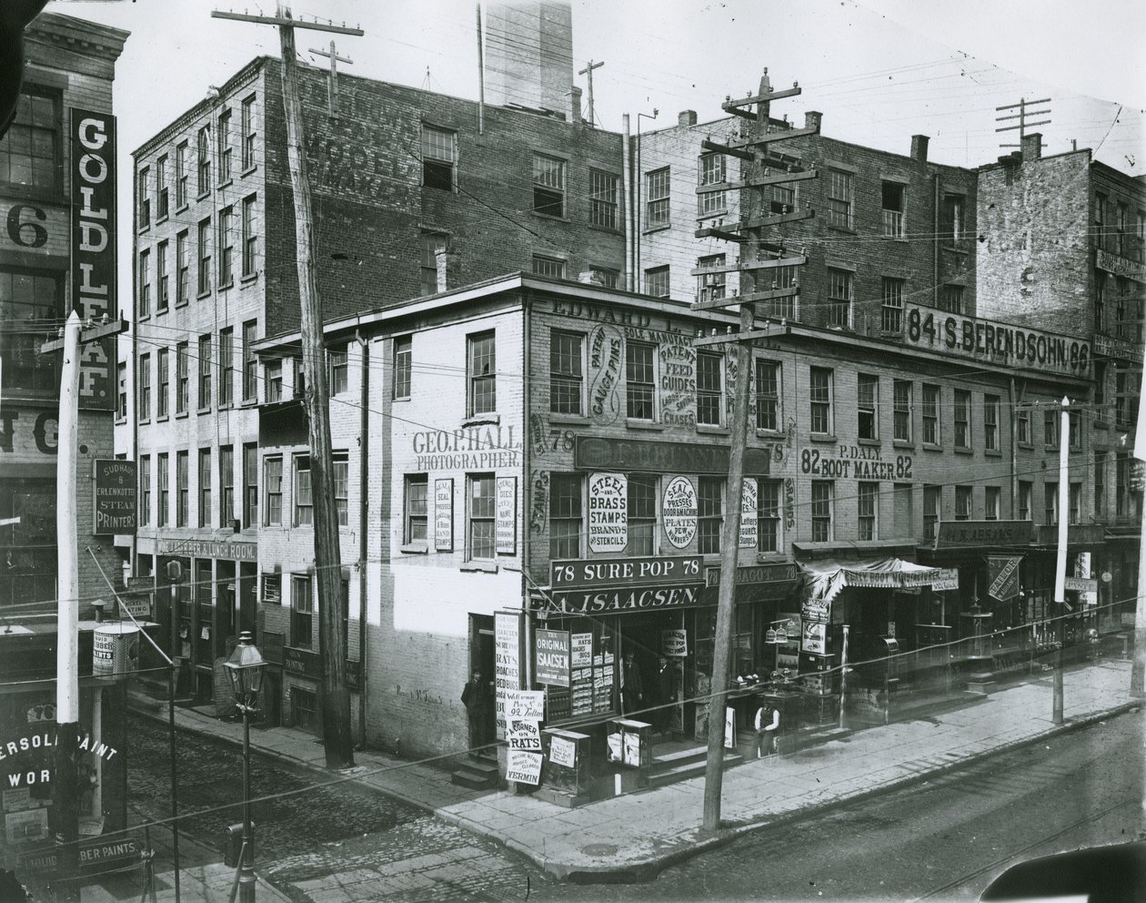 78 til 86 Fulton Street, New York City af G.P. Hall und Sohn