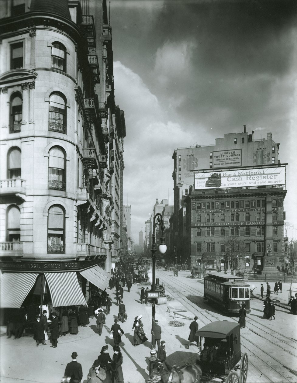 Broadway nord fra 24th Street, New York City af G.P. Hall und Sohn