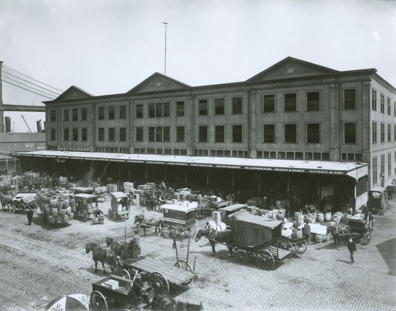 Fulton Fish Market, New York City af G.P. Hall und Sohn