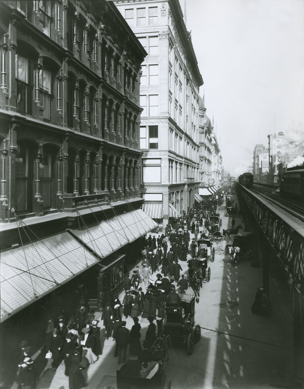 Sixth Avenue mellem 23rd og 18th Streets, New York City af G.P. Hall und Sohn