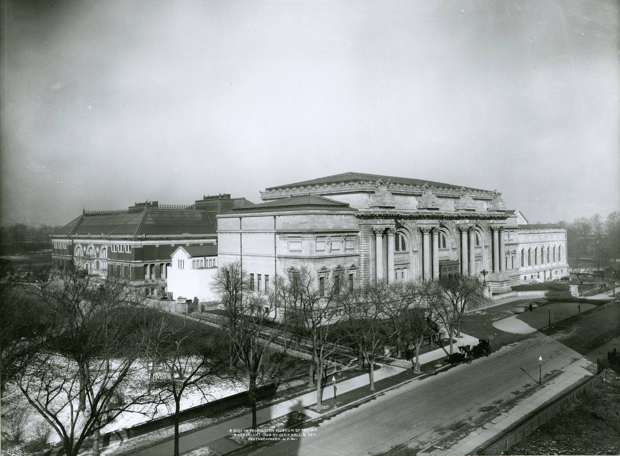 Metropolitan Museum of Art fra sydøst, New York City, 1909 af G.P. Hall und Sohn