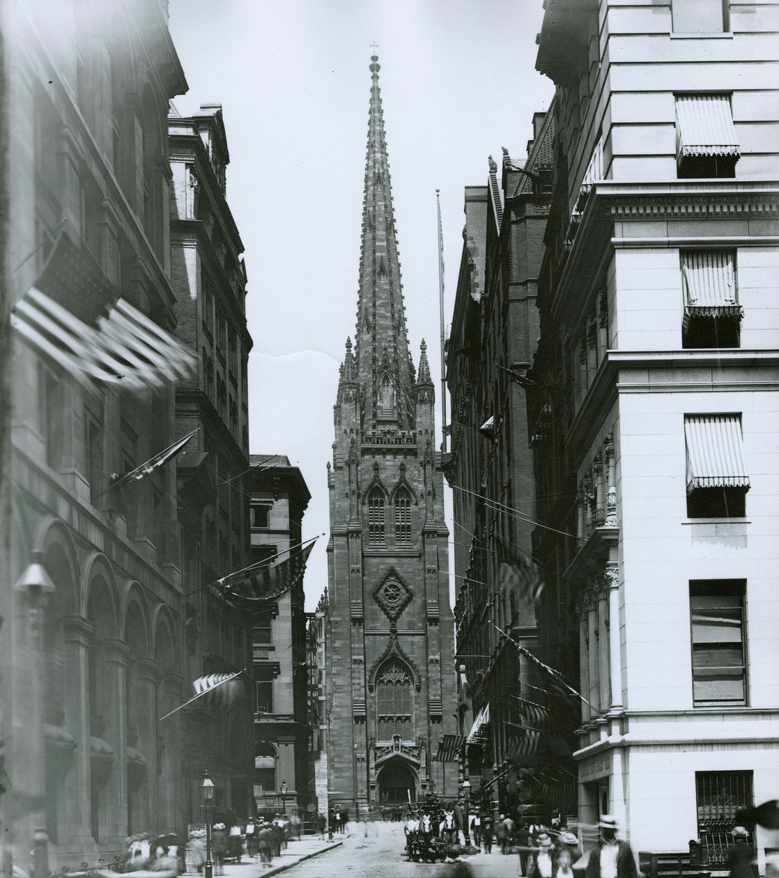 Wall Street, New York City af G.P. Hall und Sohn