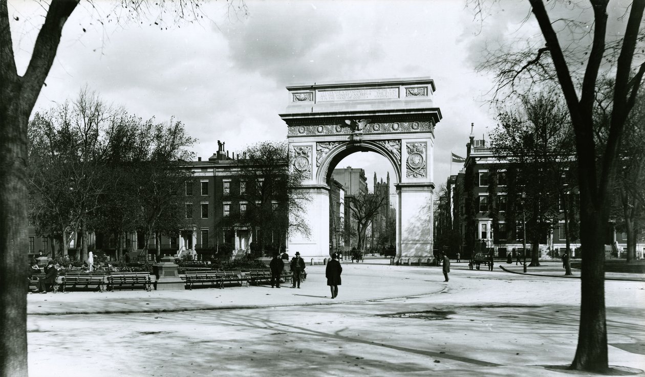 Washington Arch, Washington Square Park, New York City af G.P. Hall und Sohn