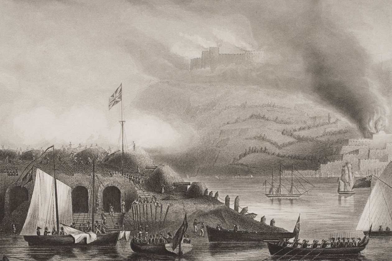 The Storming of San Sebastian, 31. august 1813, illustration fra 