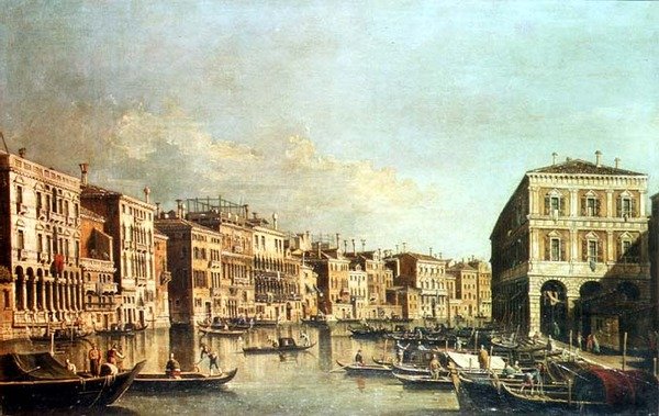 Canal Grande, Venedig af G. (Follower of A. Canaletto) Canaletto