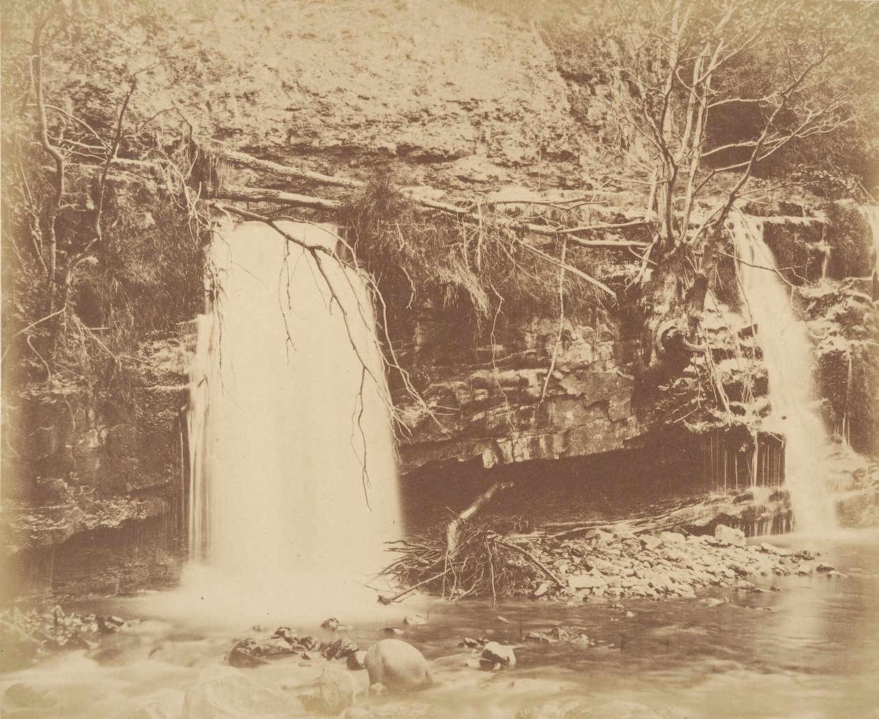 The Lower Fall, 1856. af G. B. Gething