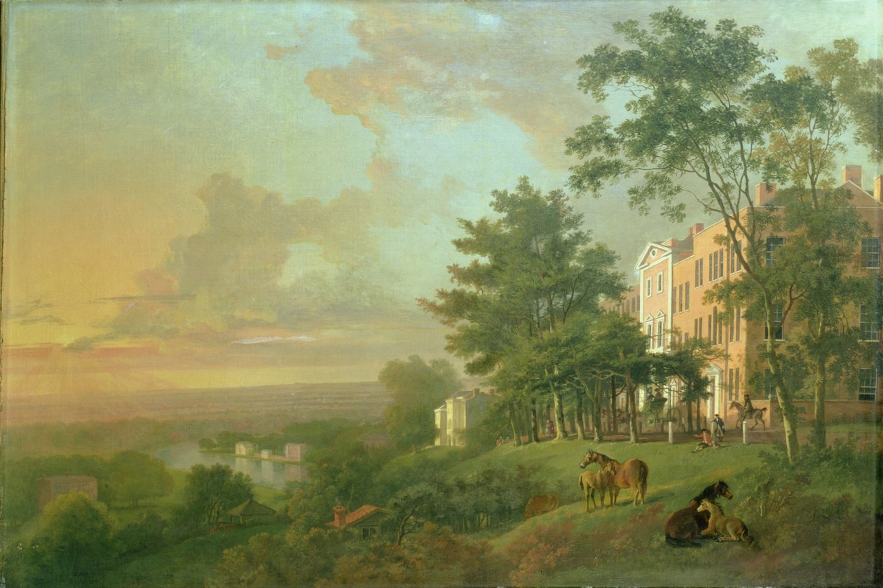 Udsigt fra terrassen, Richmond Hill af G. Barrett