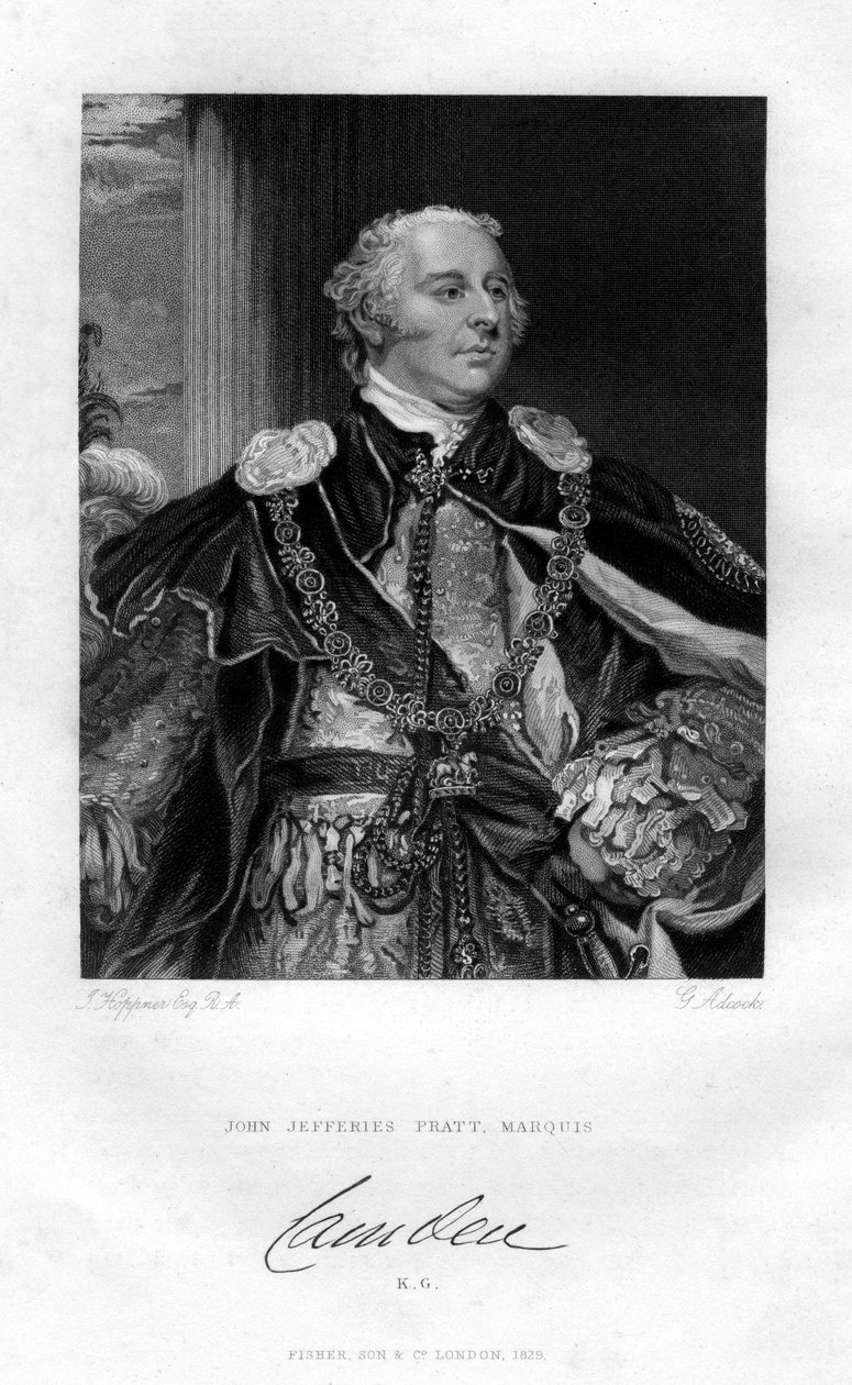 John Jeffreys Pratt, 1. markis af Camden, 1829. af G. H. Adcock