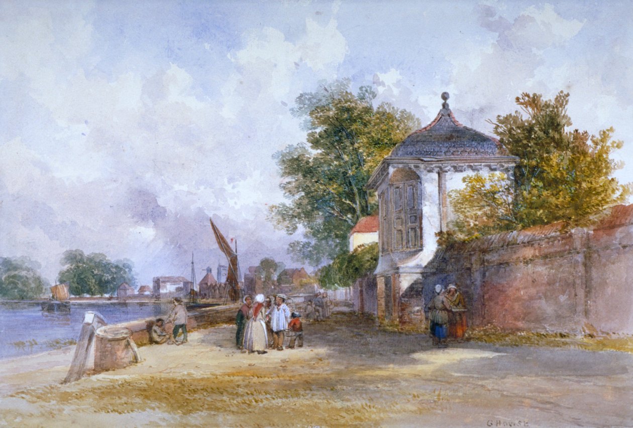Mortlake, Richmond upon Thames, London, c1845 af G Howse