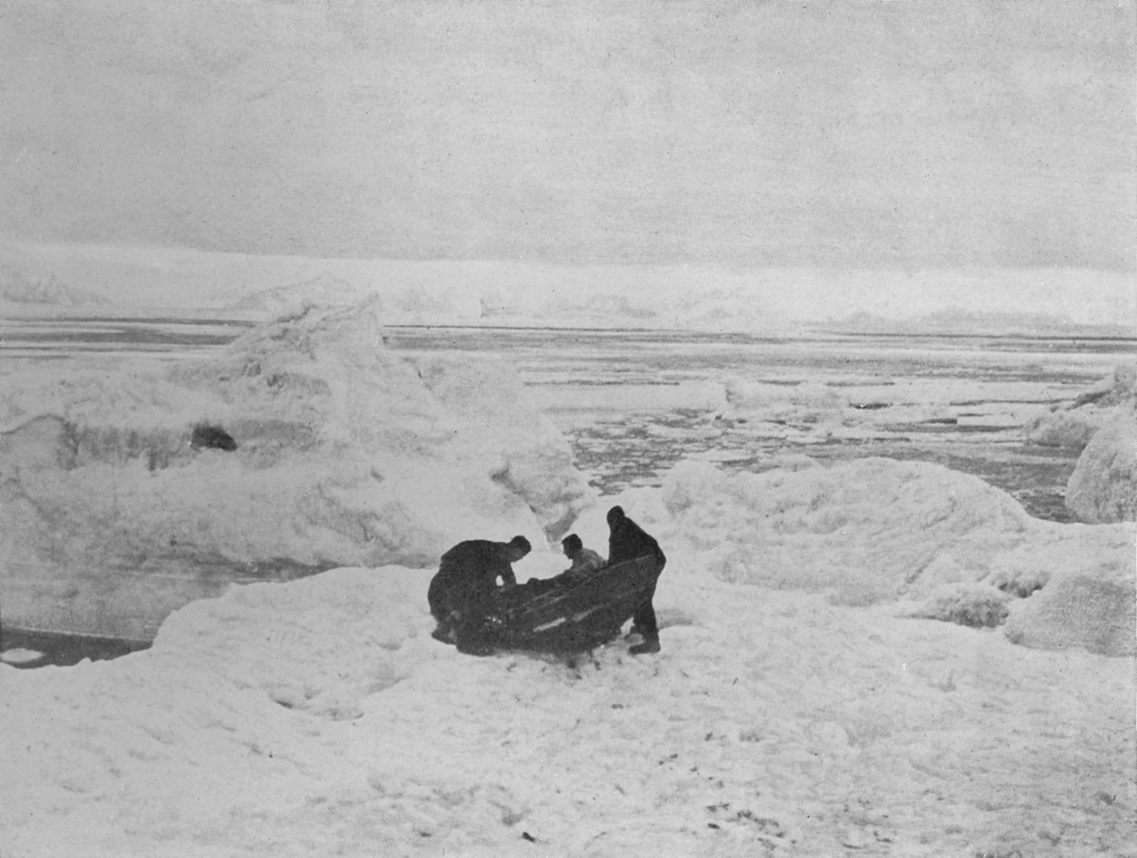 Lancering af barnevognen, c1911, 1913. af G. Murray Levick