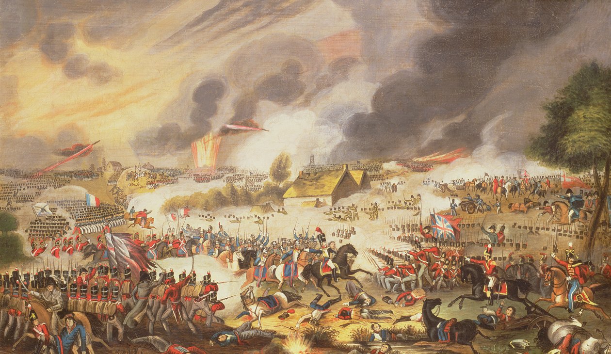 Slaget ved Waterloo, 18. juni 1815, 1842 af G. Newton