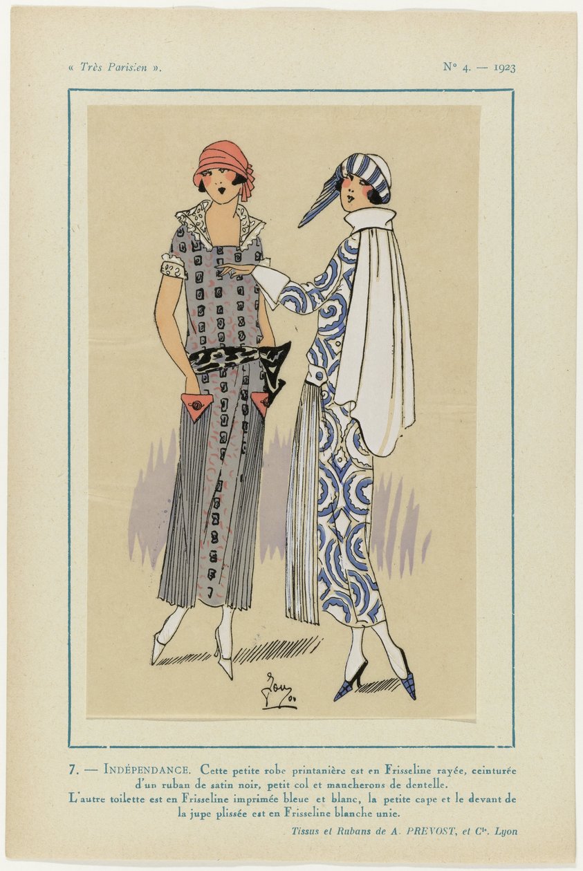 Meget parisisk, 1923, nr. 4: 7- UAFHÆNGIGHED. Denne lille kjole... af G P. Joumard