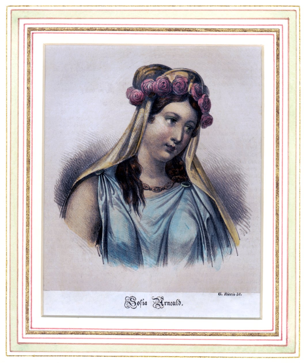 Sophie Arnould, fransk sopran af G. Riccio