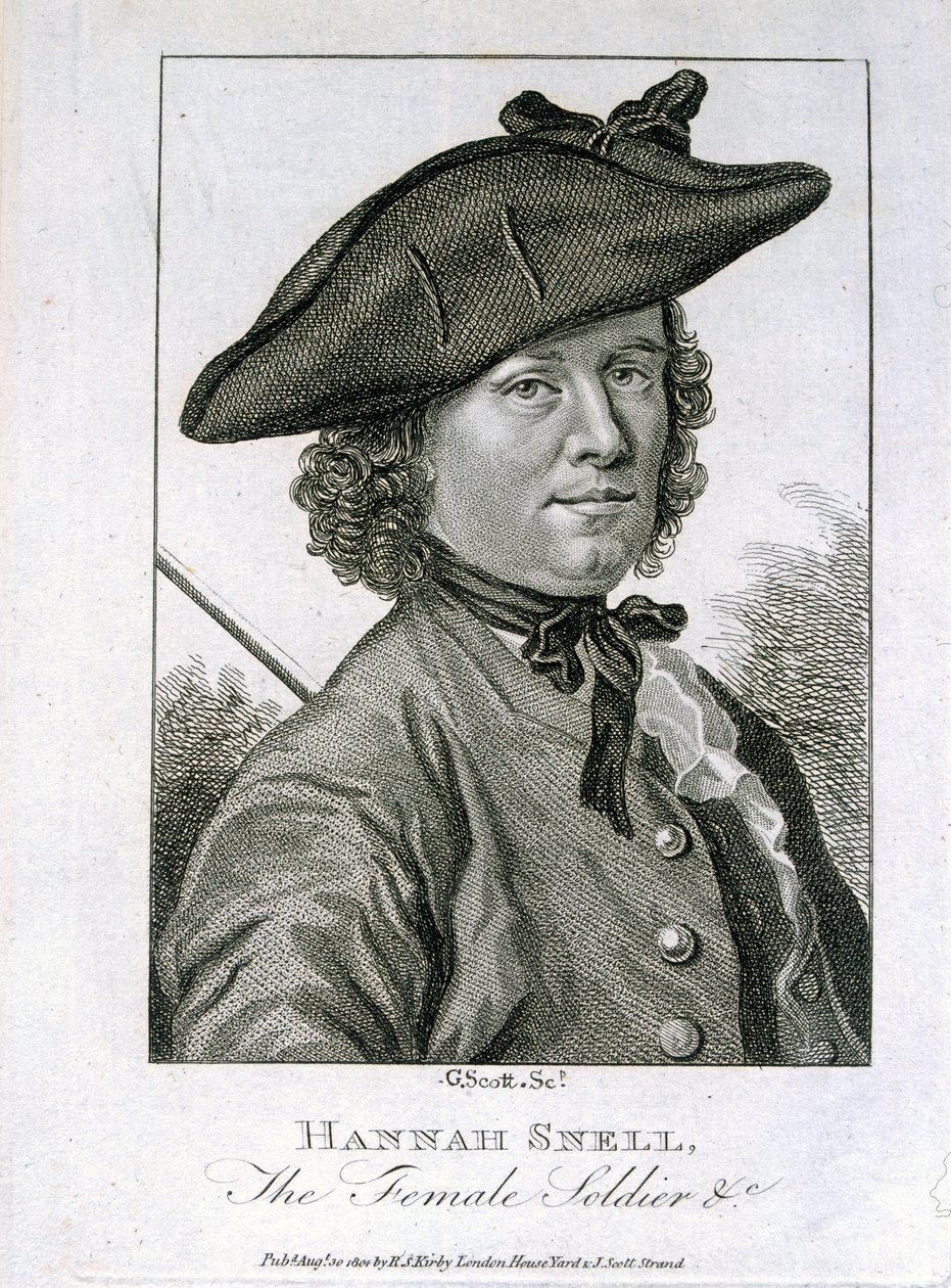 Hannah Snell, the Female Soldier, udgivet af R.S. Kirby, 1804 af G. Scott