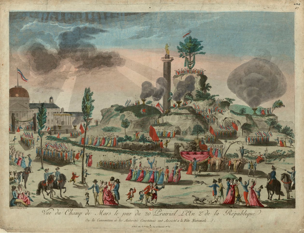 Det Højeste Væsens Festival på Marsmarken, 8. juni 1794, 1794. af G. Texier