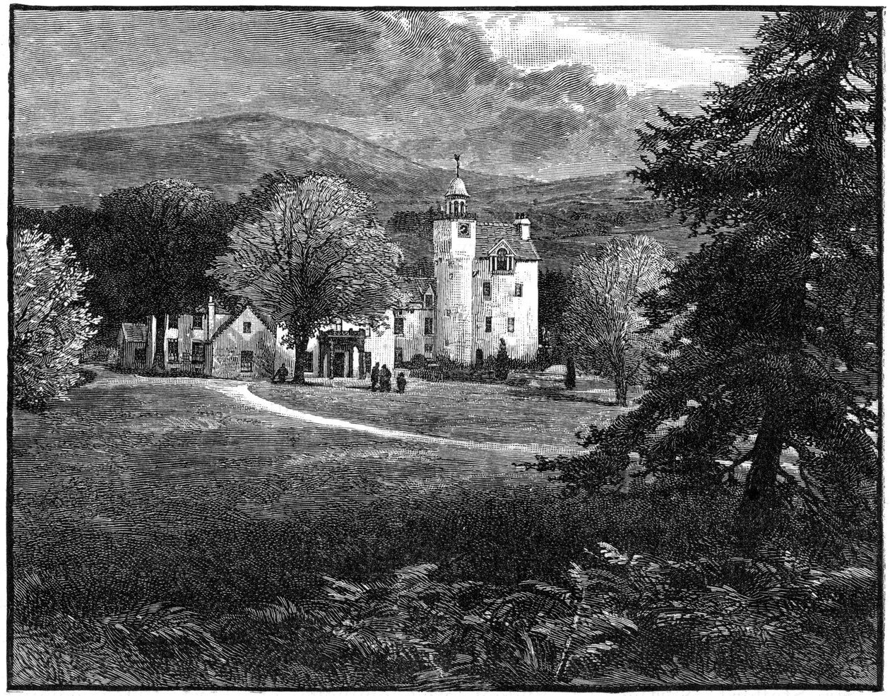 Abergeldie Castle, Aberdeenshire, Skotland, 1900 af G. W. Wilson and Company
