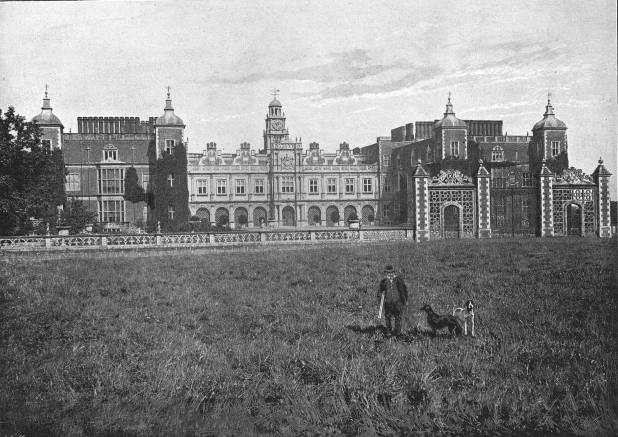 Hatfield House, sydfronten, c1900 af G. W. Wilson and Company