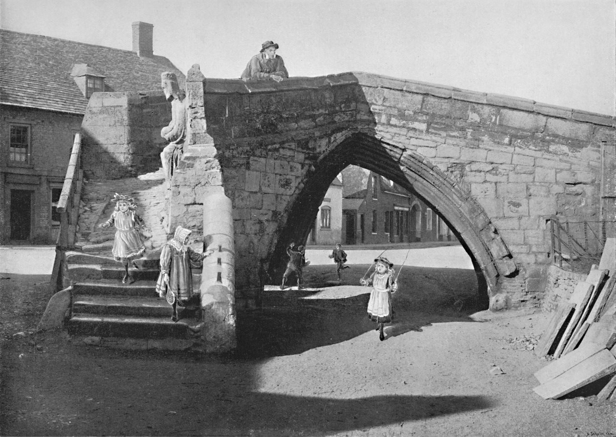 Old Bridge ved Crowland, Lincolnshire, c1896 af G. W. Wilson and Company
