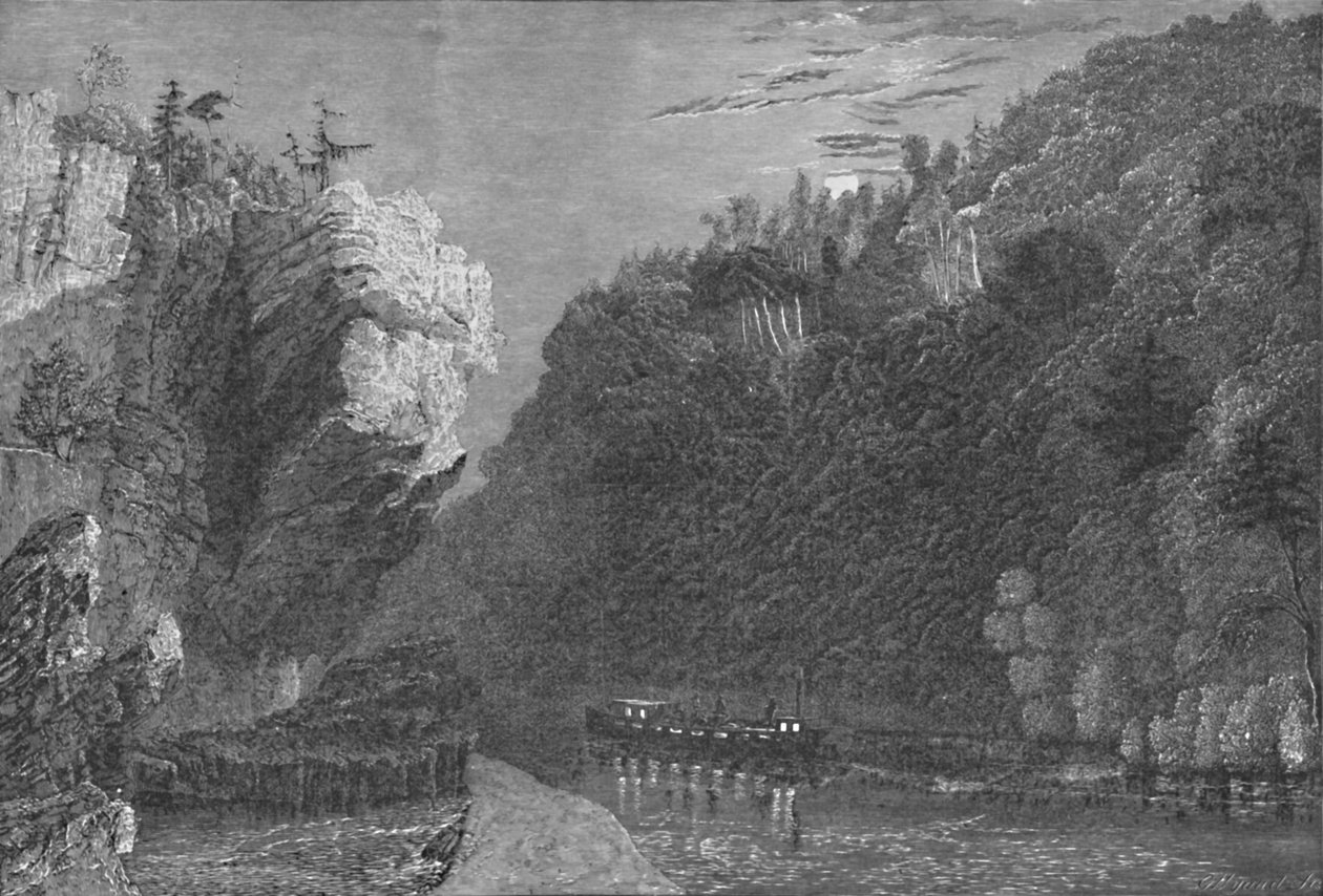 Bluff på Erie Canal, nær Little Falls, 1883 af G. Wyand
