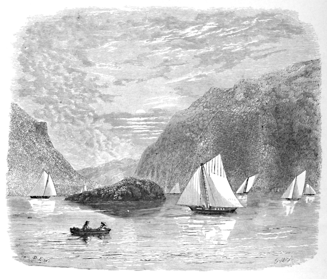 Indgang til højlandet nær Newburgh, 1883 af G. Wyand