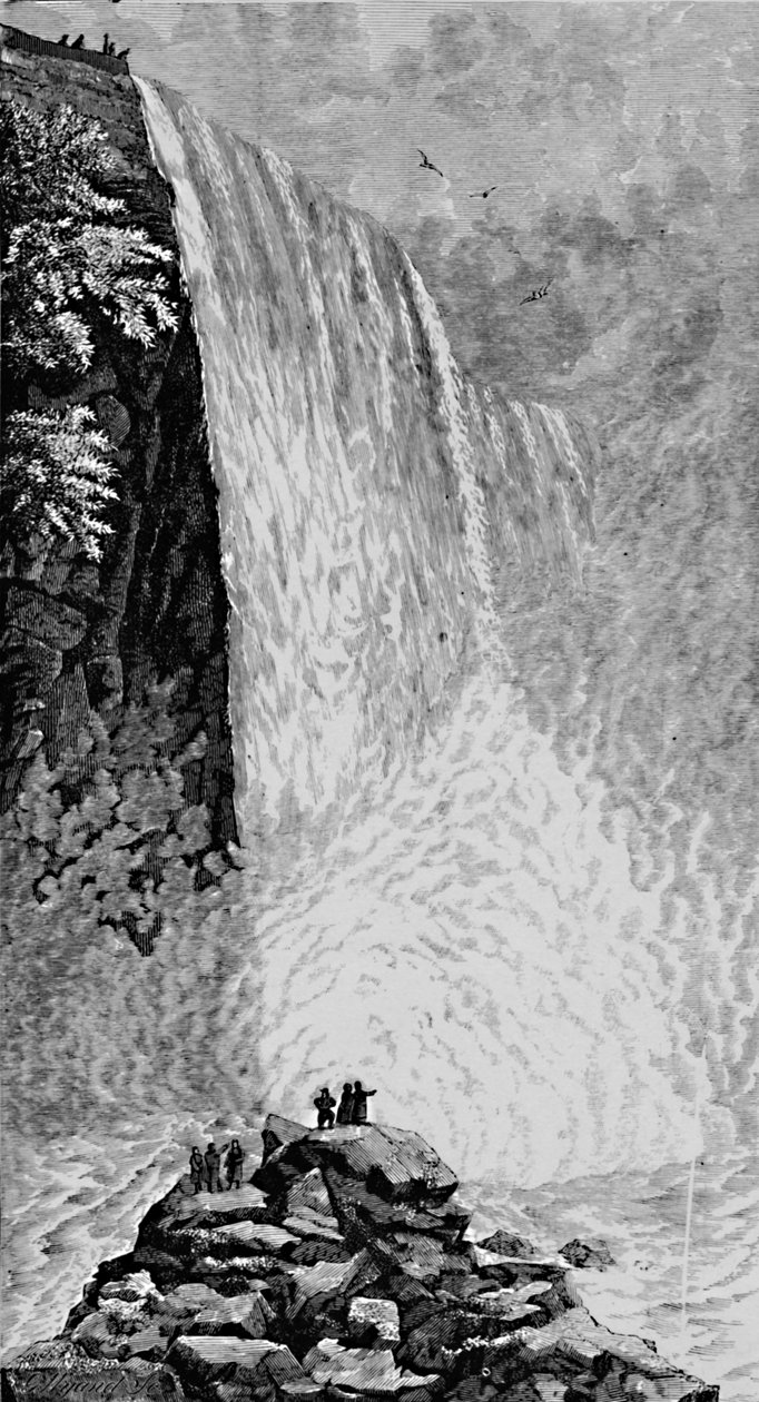 On the Rocks under American Falls, 1883 af G. Wyand