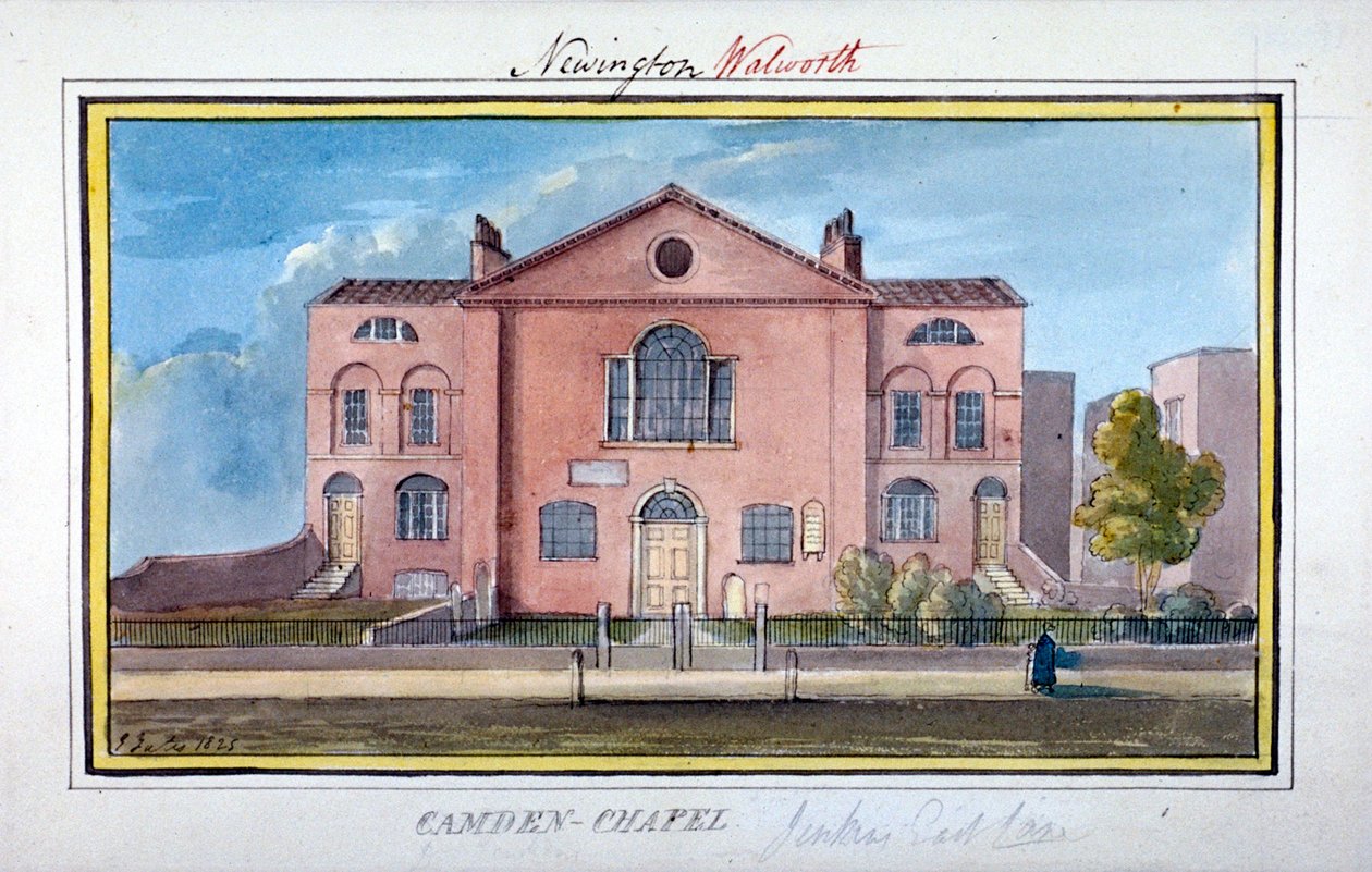 Camden Chapel, East Lane, Southwark, London, 1825 af G Yates