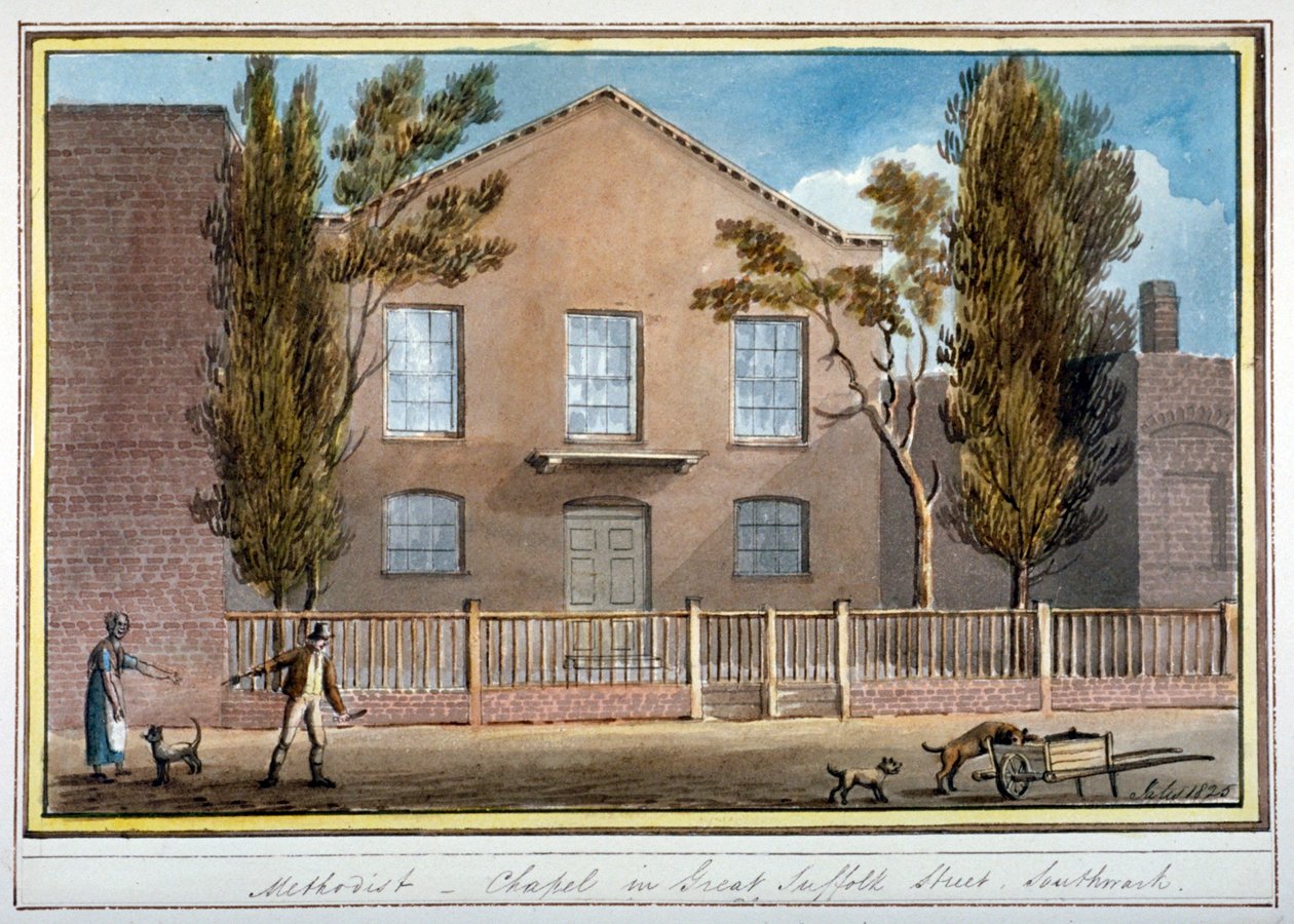 Methodist Chapel, Great Suffolk Street, Southwark, London, 1825 af G Yates