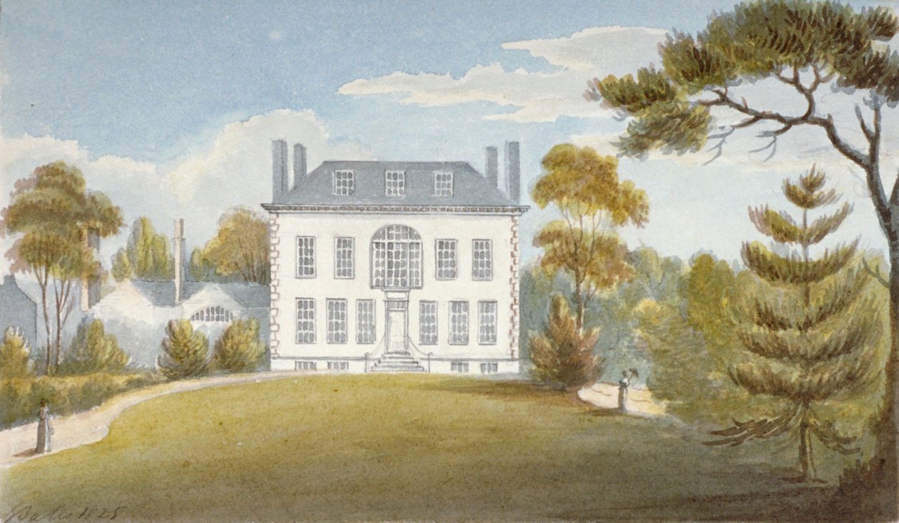 Mitcham Hall, Mitcham, Surrey, 1825 af G Yates