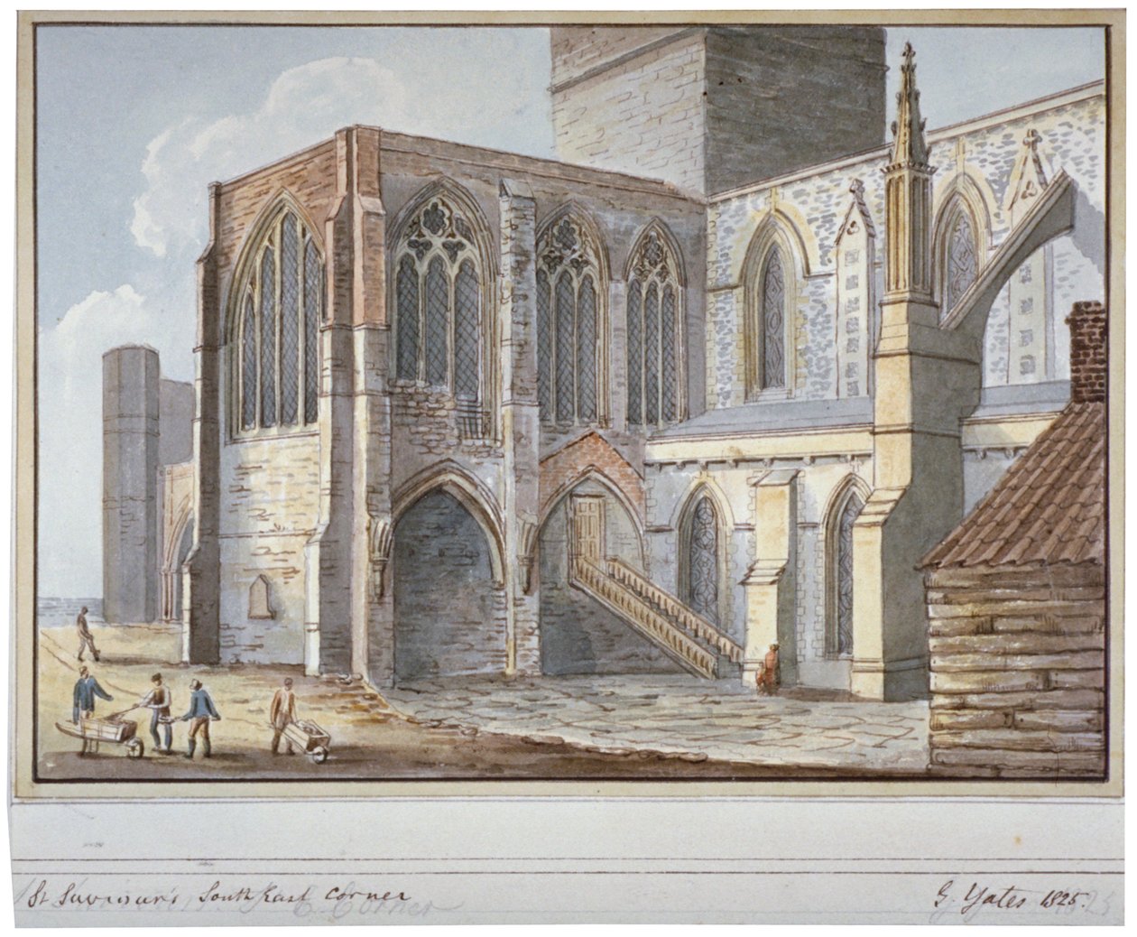 Southwark Cathedral, London, 1825 af G Yates