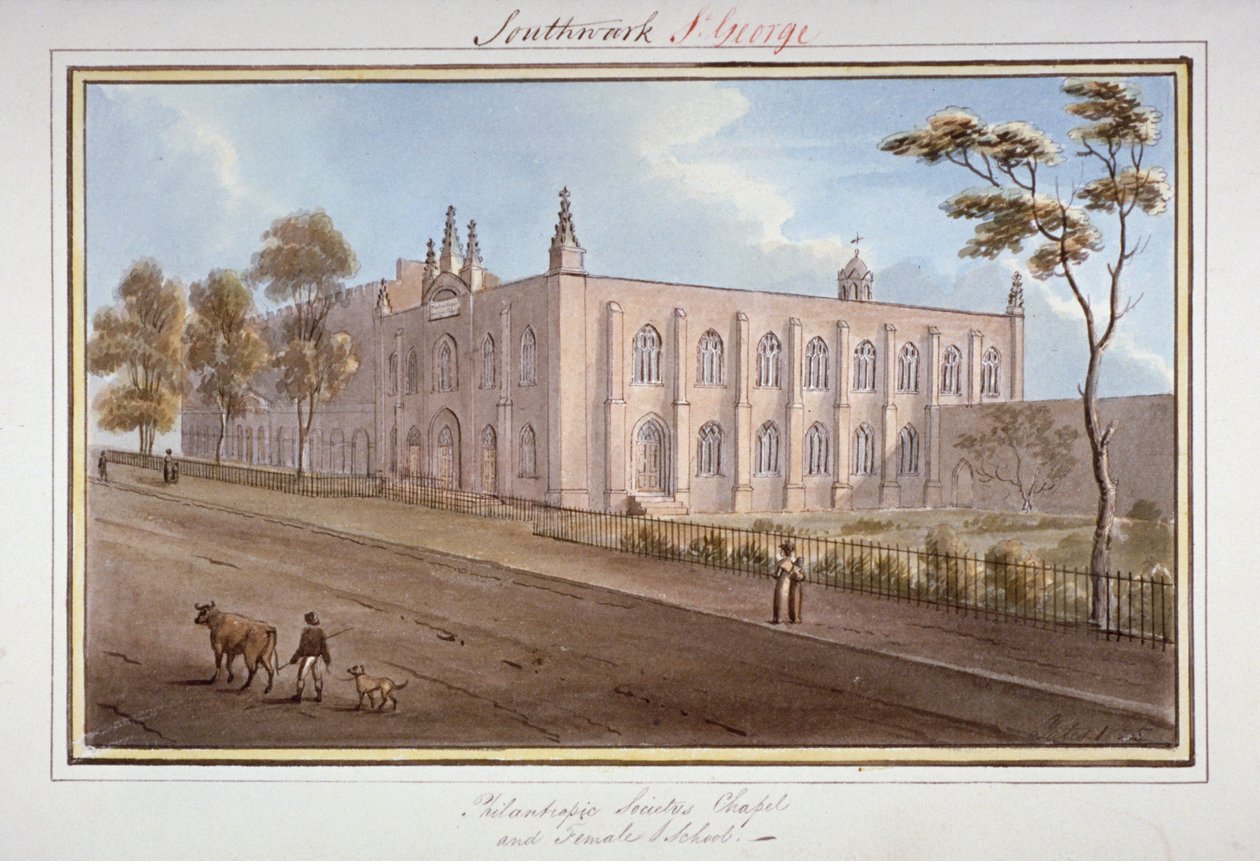 The Philanthropic Society Institution, Southwark, London, 1825 af G Yates