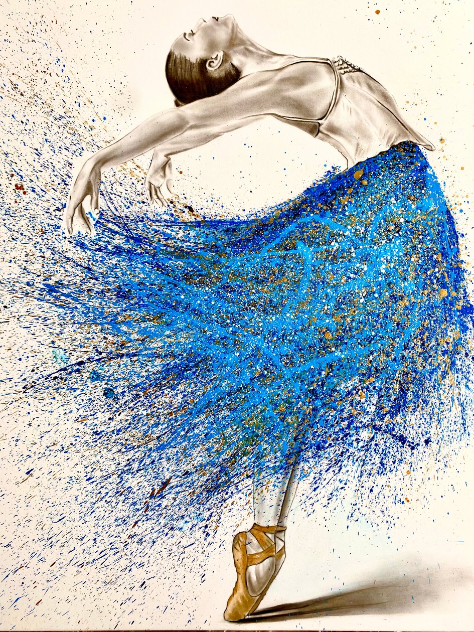 Blå ballerina af Gabor