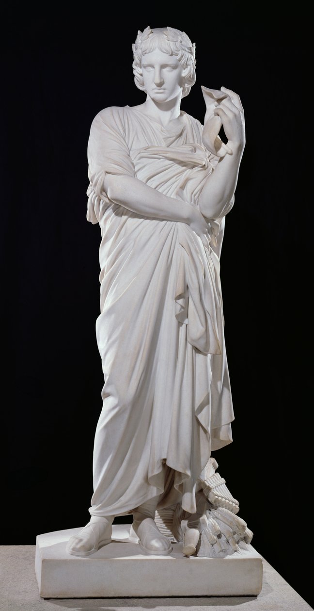 Virgil (70-19 f.Kr.) 1861 (marmor) af Gabriel Jules Thomas