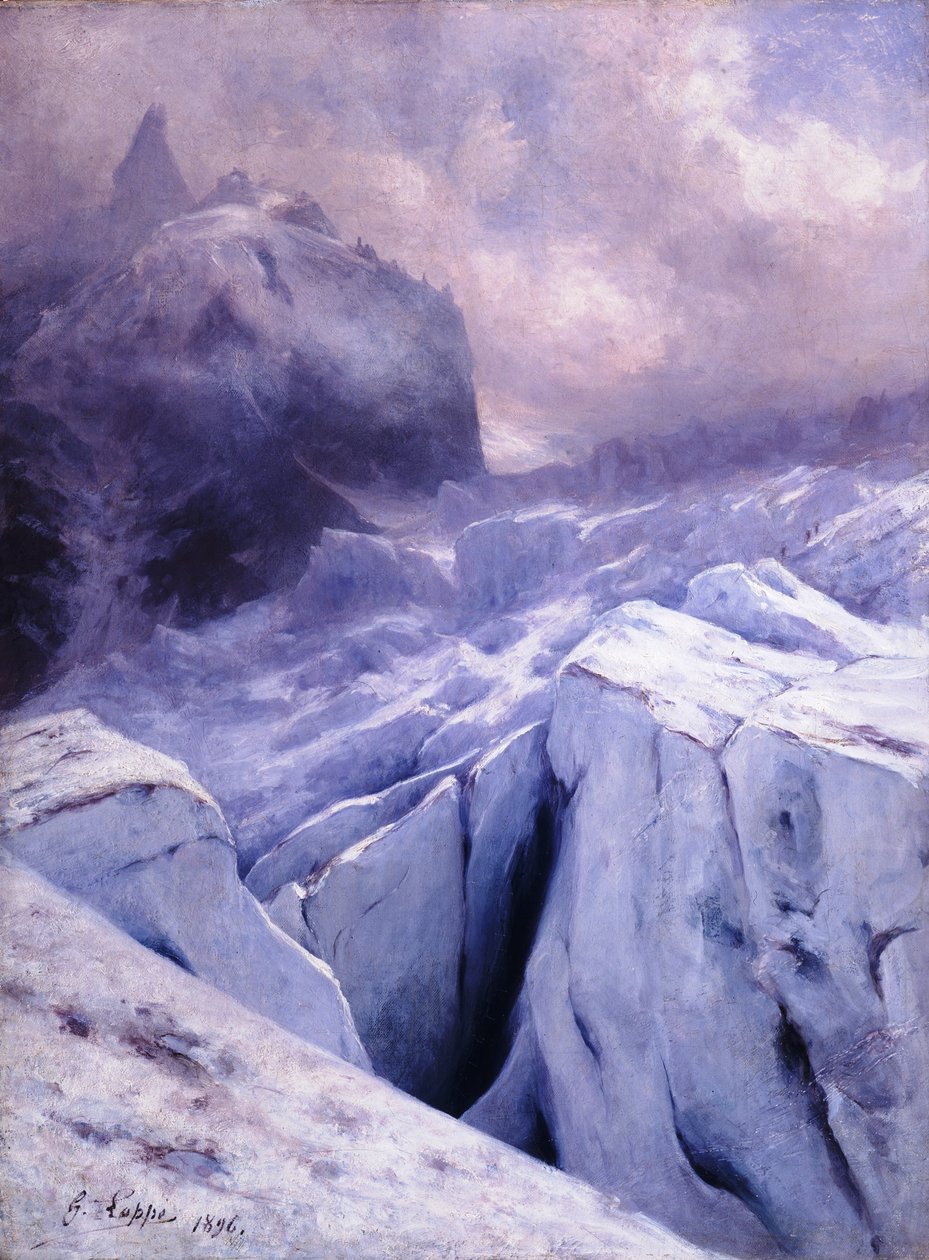 Sprækker ved Giants Glacier af Gabriel Loppe