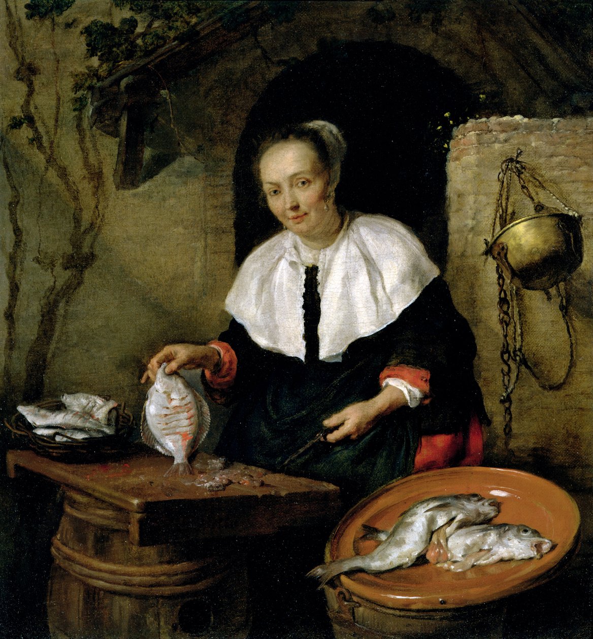 Fiskekonen af Gabriel Metsu