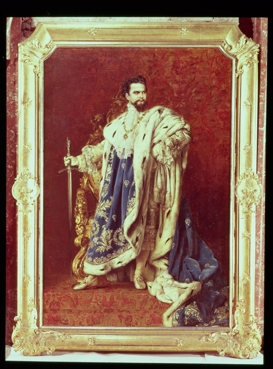 Ludwig II (1845-86) 1887 af Gabriel Schachinger