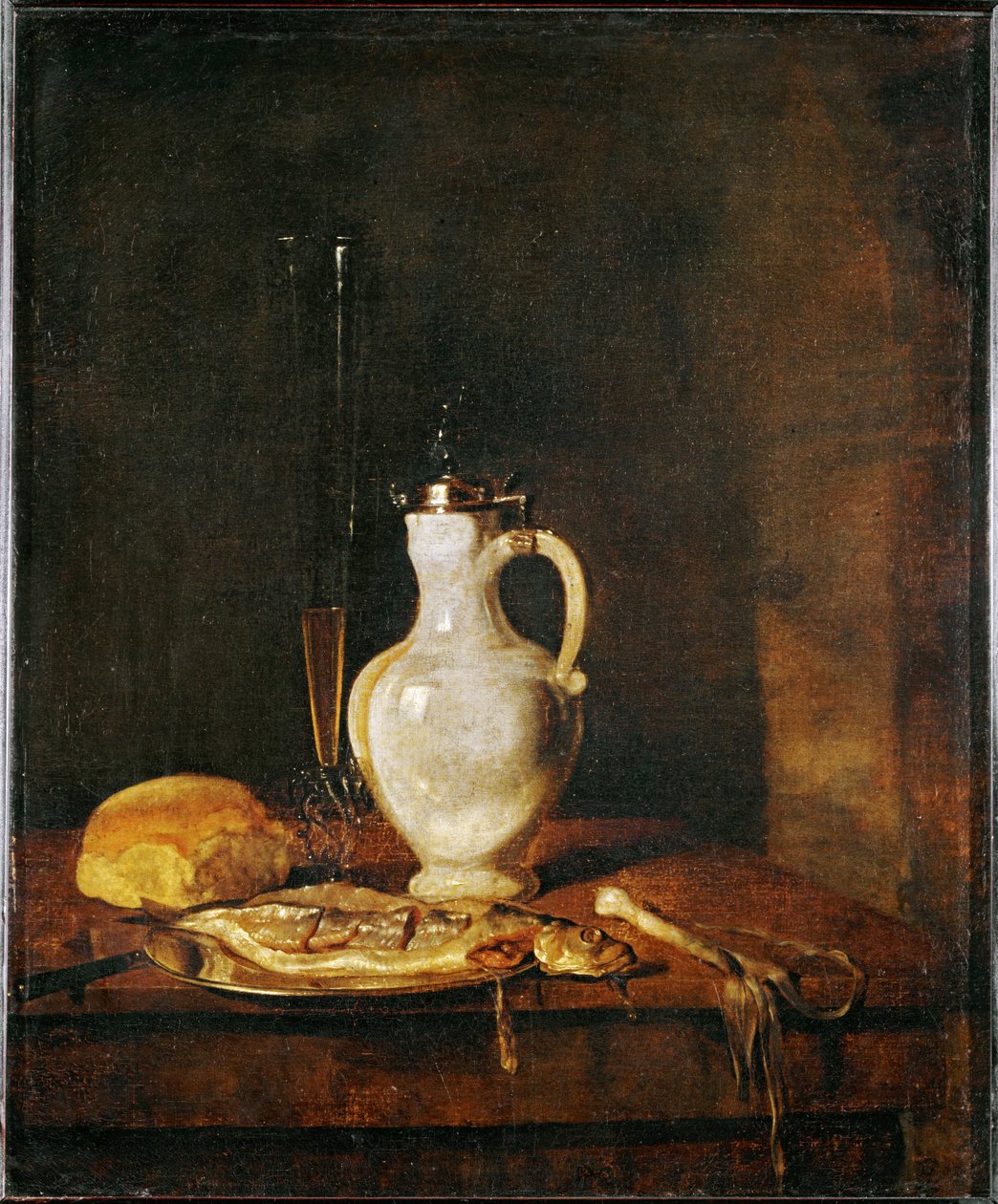 Morgenmad med sild ... af Gabriel (attr. to) Metsu