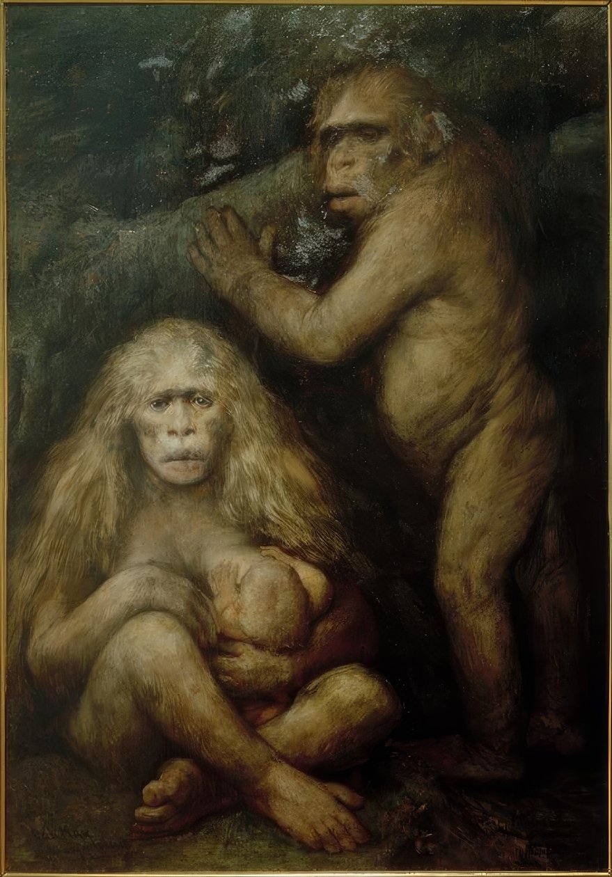 Pithecanthropus alalus af Gabriel Cornelius Ritter von Max