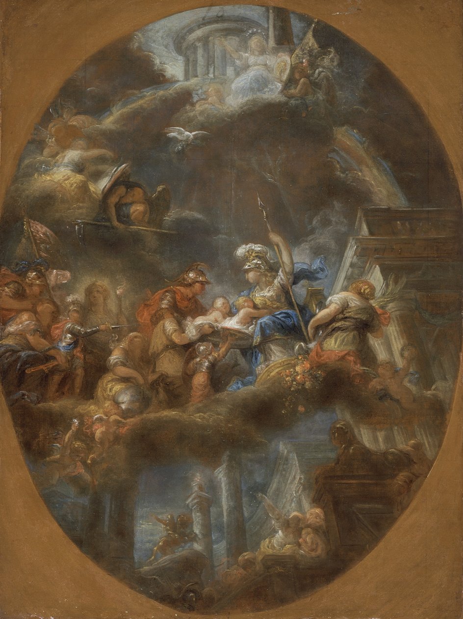 Adel tilbyder de kejserlige russiske børn til Minerva, ca. 1795 (olie på lærred) af Gabriel Francois Doyen