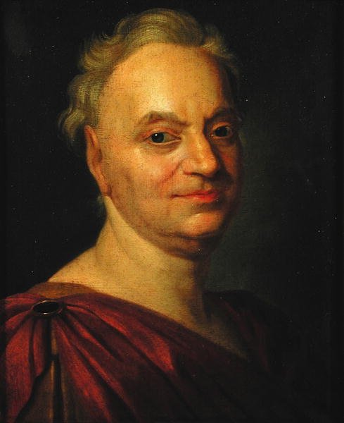 Prosper Jolyot de Crebillon (1674-1762) efter Francois Boucher af Gabriel Francois Doyen